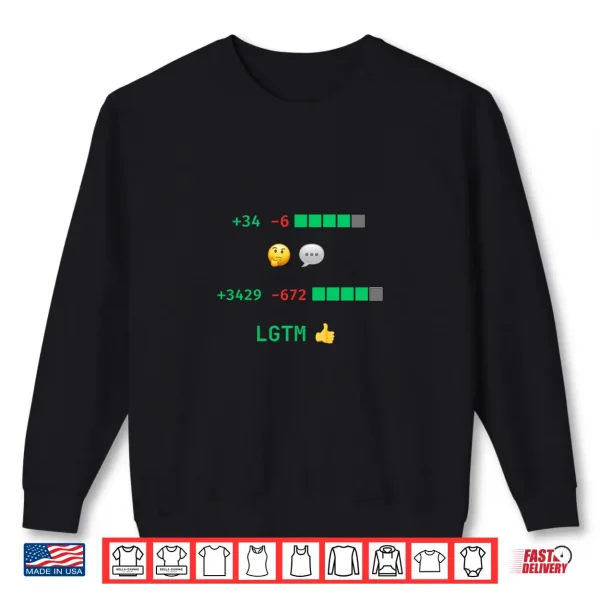 Sweatshirt LGTM Code Review Humor for Programmers and Developers Shirt