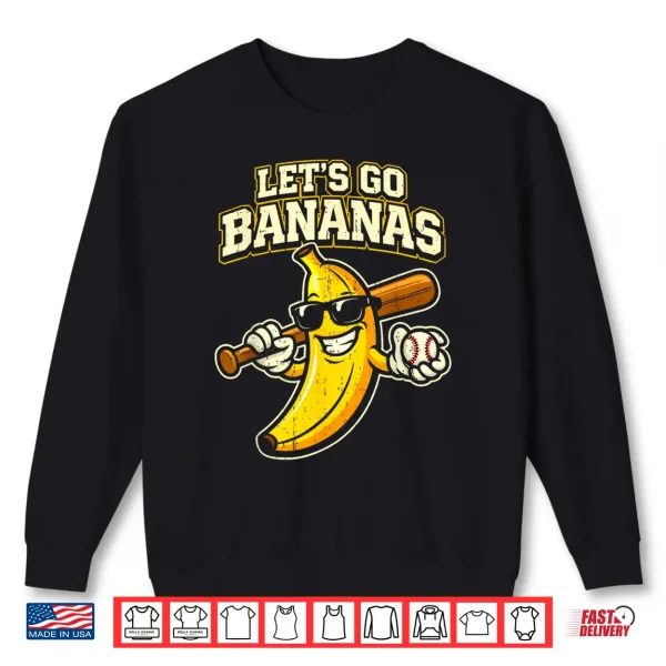Sweatshirt Lets Go Banana Retro Shirt