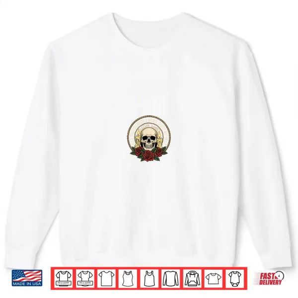 May The Bridges I Burn Light My Way Skull Gothic Quote Art Shirt 2 Sweatshirt May The Bridges I Burn Light My Way Skull Gothic Quote Art Shirt