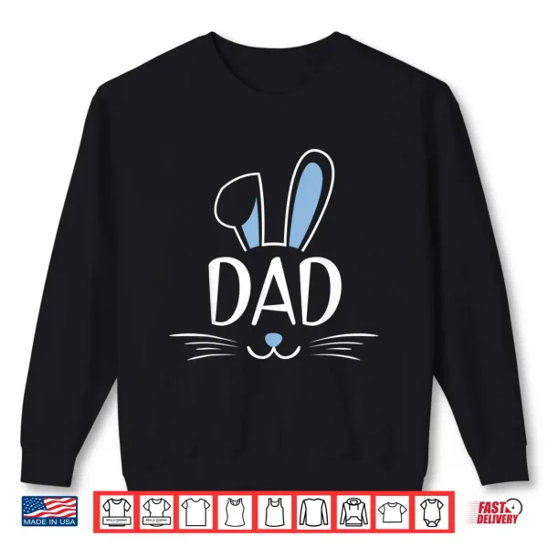 Sweatshirt Mens Dad Bunny Gift Rabbit Face Family Group Easter Fathers Day Shirt