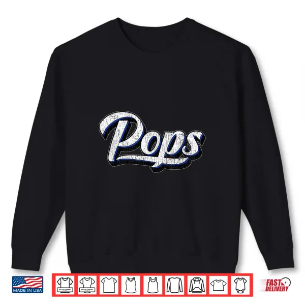 Sweatshirt Mens New Grandpa Gift for Dad Called Pops Shirt