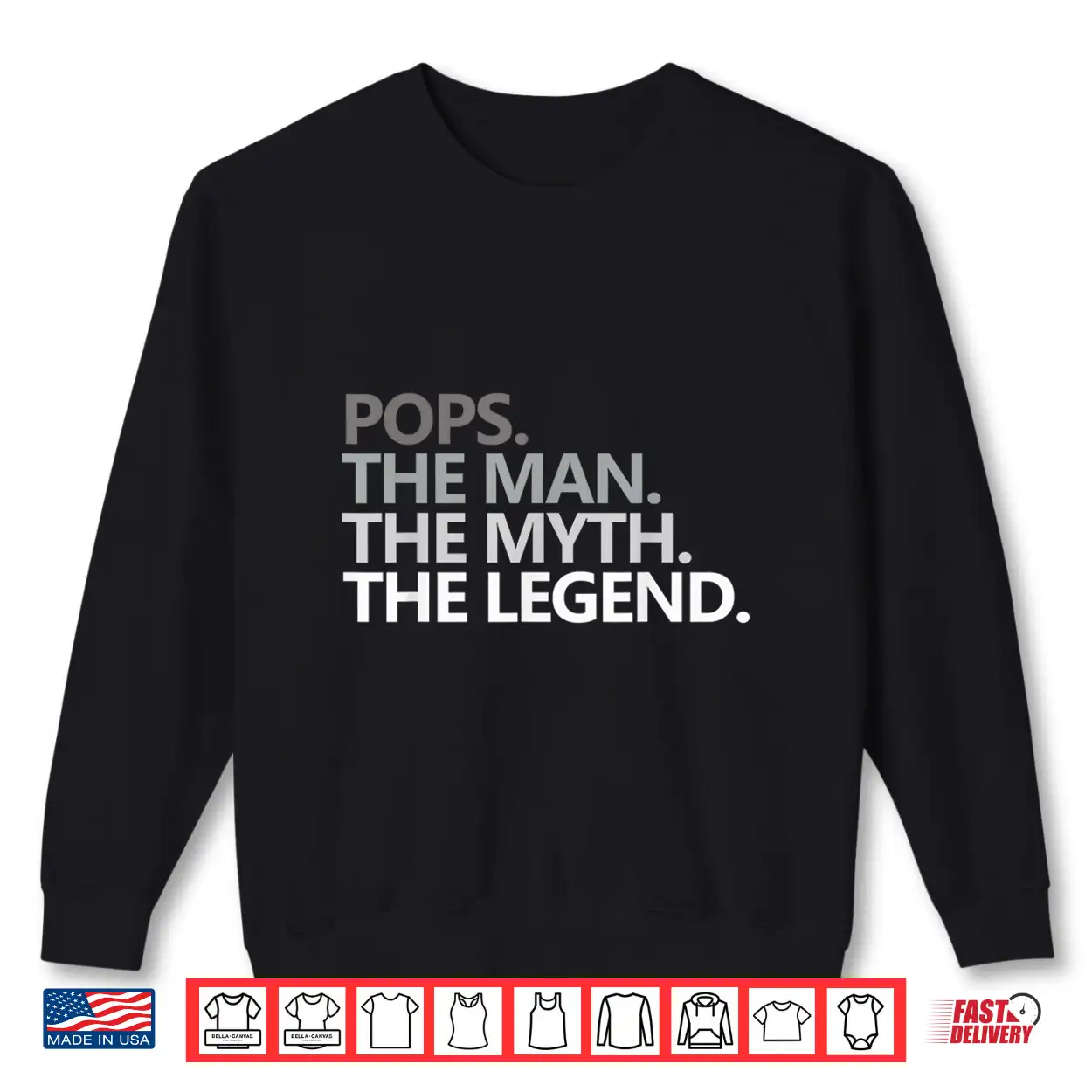 Mens Pops The Man The Myth The Legend Father’S Day Gift Shirt Mens Pops The Man The Myth The Legend Father’S Day Gift Shirt