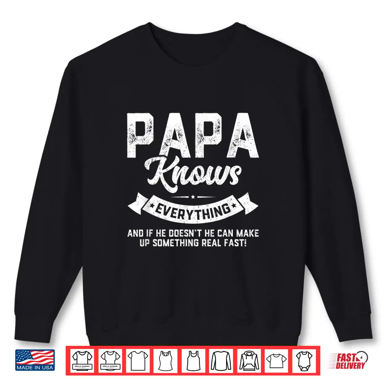 Mens Papa Knows Everything Shirt 60Th Gift Funny Father’S Day Shirt Mens Papa Knows Everything Shirt 60Th Gift Funny Father’S Day Shirt