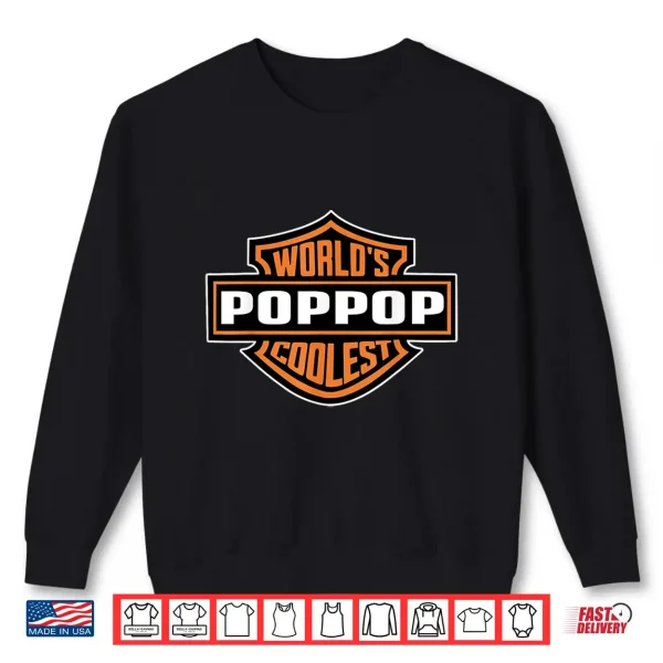 Mens World'S Coolest Poppop Best Dad In The World Father'S Day Shirt 2 Sweatshirt Mens Worlds Coolest Poppop Best Dad In The World Fathers Day Shirt