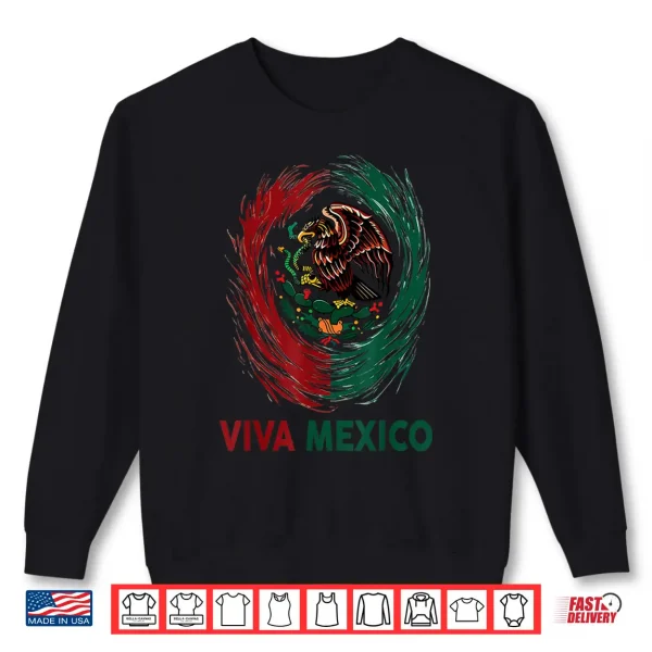 Sweatshirt Mexican Viva Mexico Independence Day Flag women men Kids Shirt