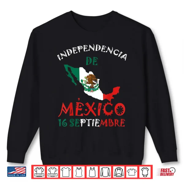 Mexican Flag 16Th September Mexico Independence Day Shirt 2 Sweatshirt Mexican flag 16th September Mexico Independence Day Shirt