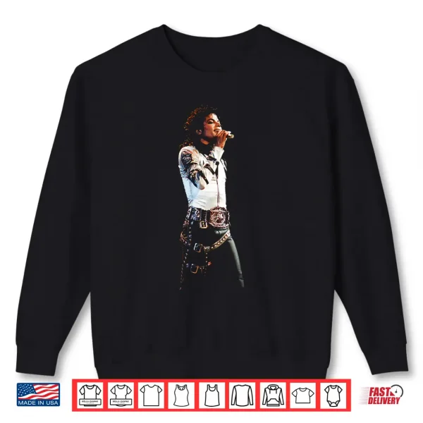 Sweatshirt Michael Jackson Bad World Tour Man in The Mirror 1988 Shirt