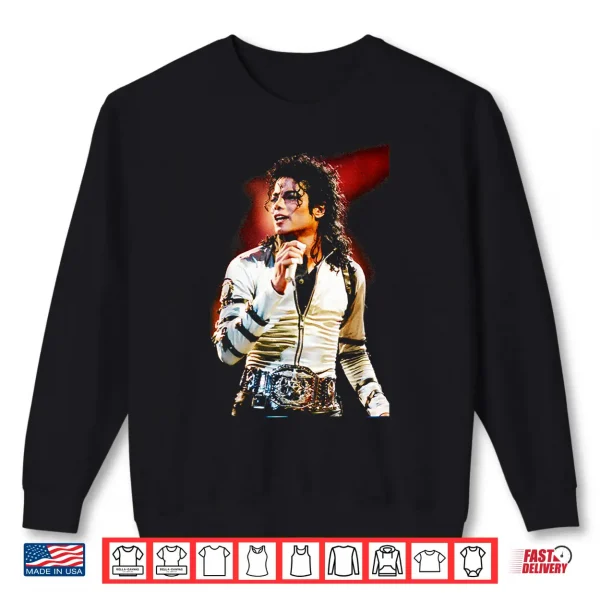 Sweatshirt Michael Jackson Smooth Criminal Live Bad World Tour Shirt