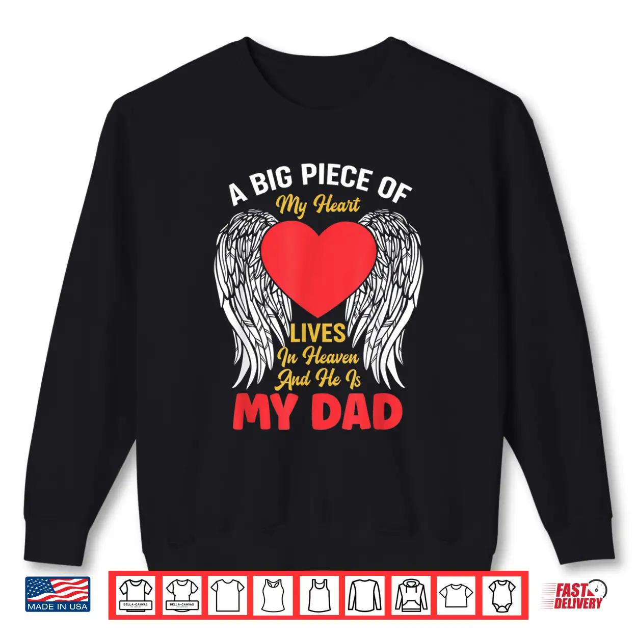 My Dad Is In Heaven Death Men Love Father Shirt My Dad Is In Heaven Death Men Love Father Shirt