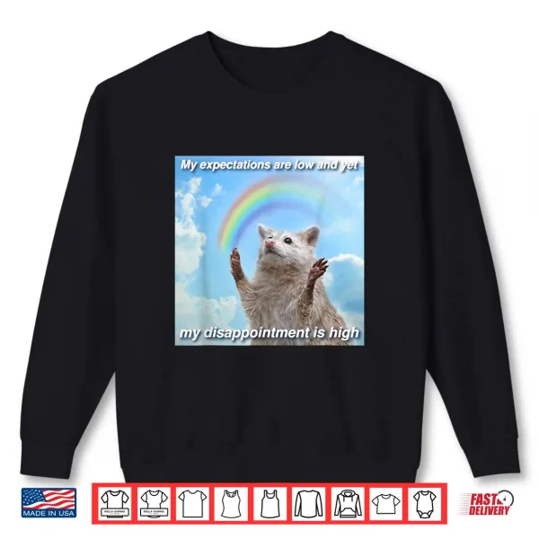 Sweatshirt My Expectations are Low and Yet My Disappointment is High Shirt