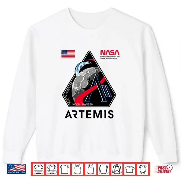 Sweatshirt NASA Artemis II Mission Patch Logo Moon Space Program 2026 Premium Tri Blend Shirt