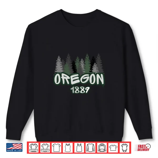 Sweatshirt Oregon Professional Minimalist Modern Graphic Identity Shirt