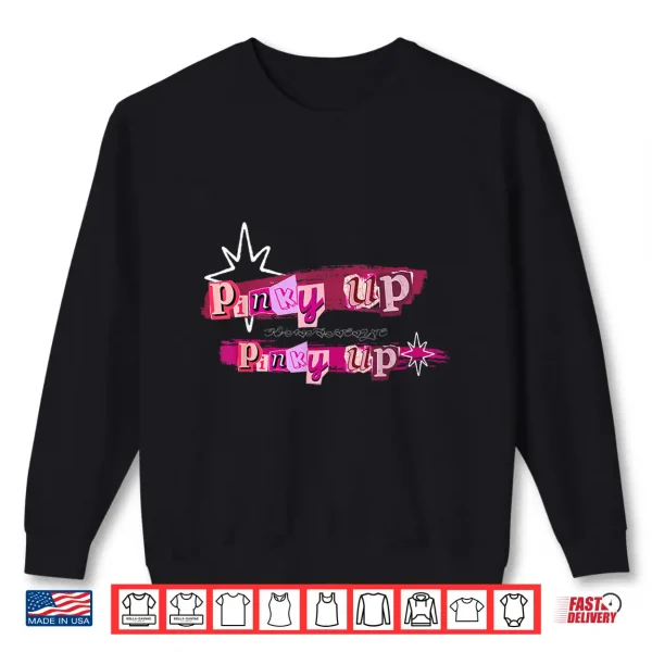Sweatshirt Pinky Up Katseye Inspired Fan Design Pink Music Lover Style Shirt