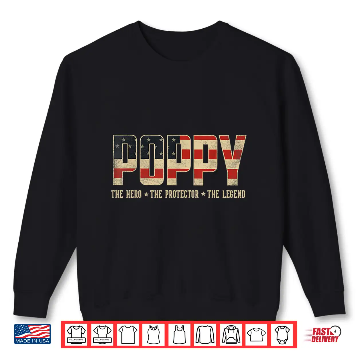 Poppy Protector Hero Legend Usa Flag Poppy Father’S Day Shirt Poppy Protector Hero Legend Usa Flag Poppy Father’S Day Shirt