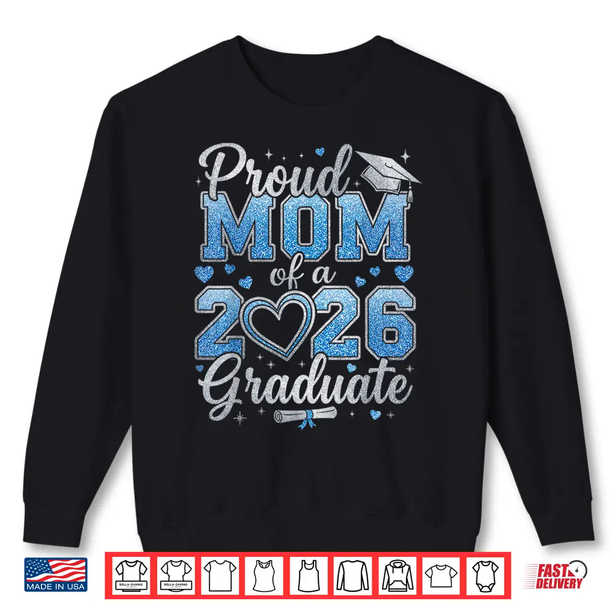 Proud Mom Of A Class Of Twenty Twenty Six Graduate Shirt Proud Mom Of A Class Of Twenty Twenty Six Graduate Shirt