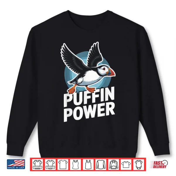 Sweatshirt Puffin Diving Bird Lover Seabird Ornithology Shirt