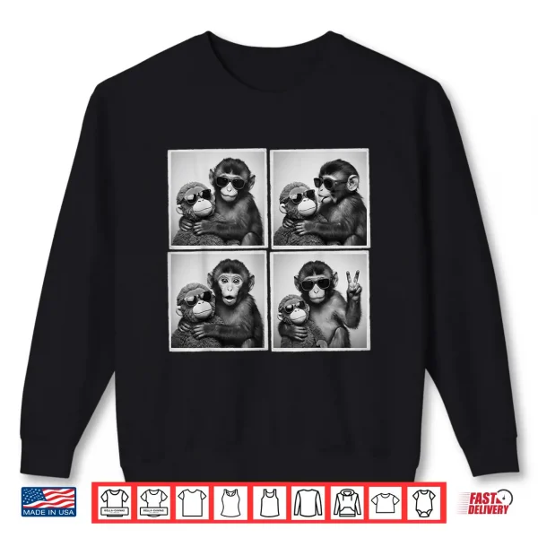 Sweatshirt Punch Monkey Orangutan Toy Viral Video Meme Shirt
