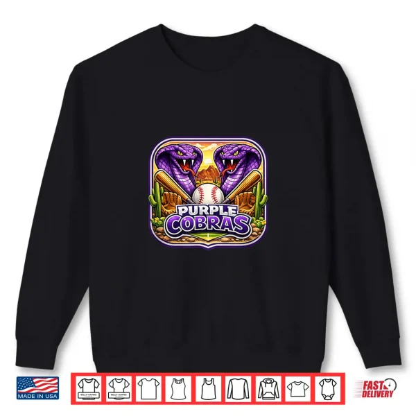 Purple Cobras Shirt 2 Sweatshirt Purple Cobras Shirt