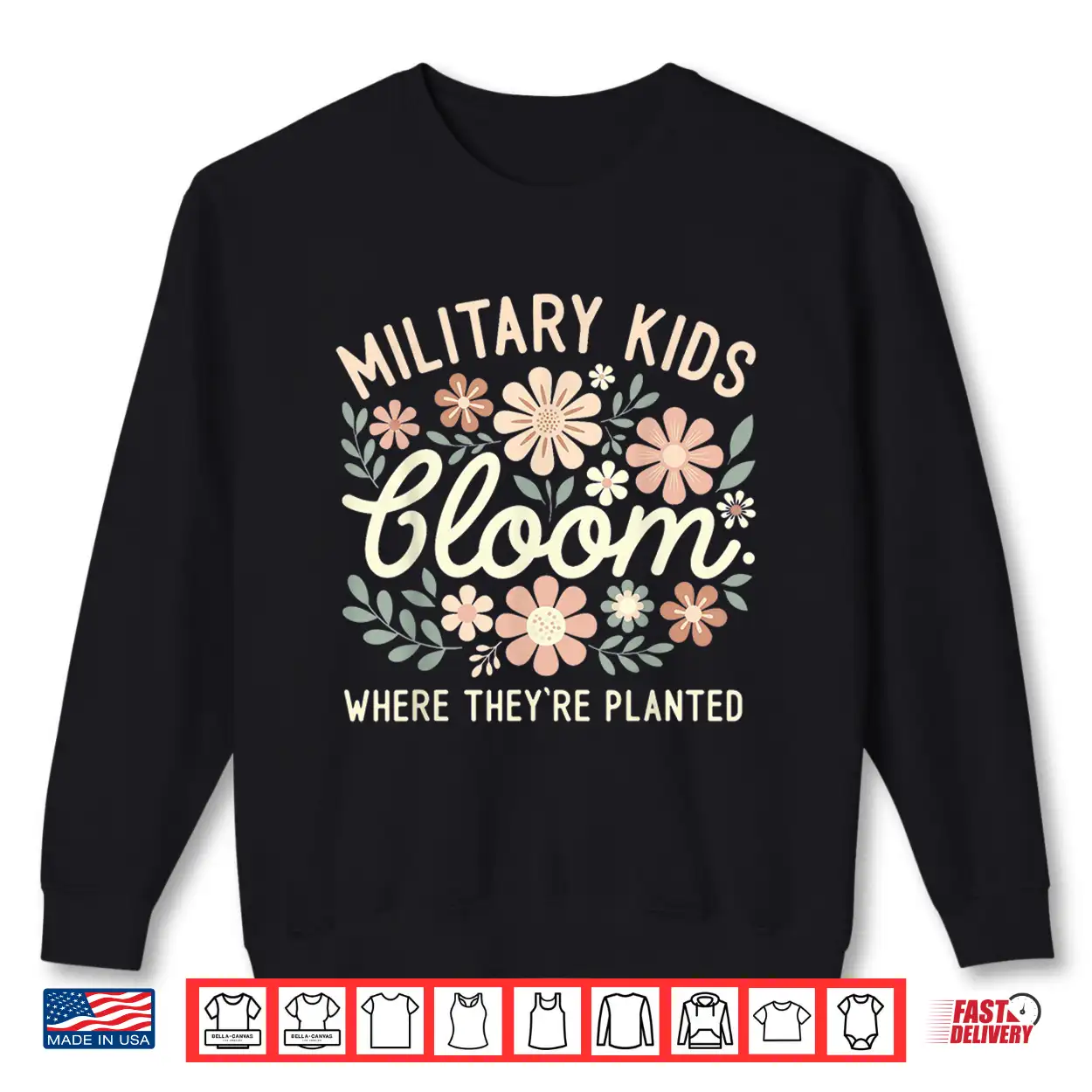 Purple Military Kid Dandelion Bloom Where They’Re Planted Shirt Purple Military Kid Dandelion Bloom Where They’Re Planted Shirt
