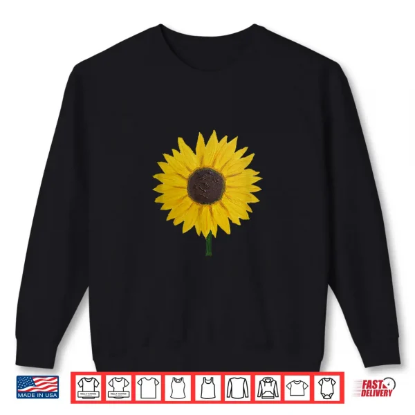 Sweatshirt Realistic Sunflower Shirt