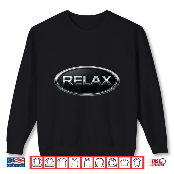 Sweatshirt Relax Chrome Emblem Oval Logo Tee Shirt