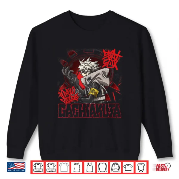 Sweatshirt Rudo Graffiti with Eye Portrait and Logo Anime Shirt