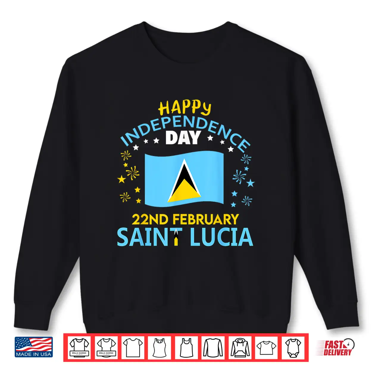 Saint Lucia 45Th Independence Day Lucian Pride St Lucia Flag Shirt Saint Lucia 45Th Independence Day Lucian Pride St Lucia Flag Shirt