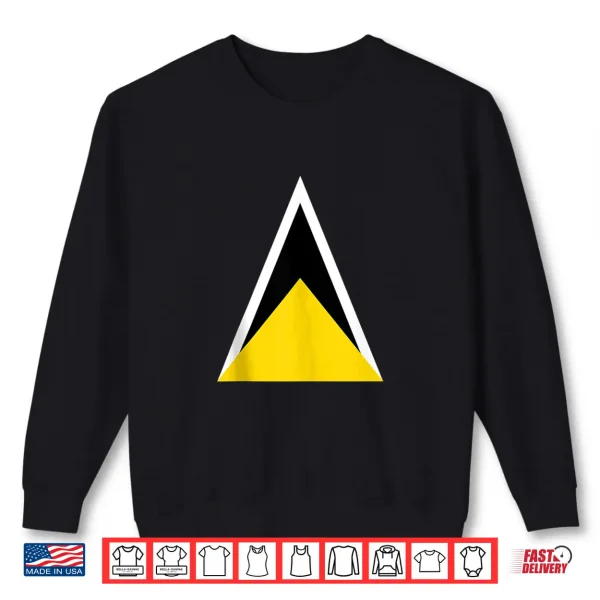 Sweatshirt Saint Lucia Independence Day Flag Caribbean Carnival Shirt