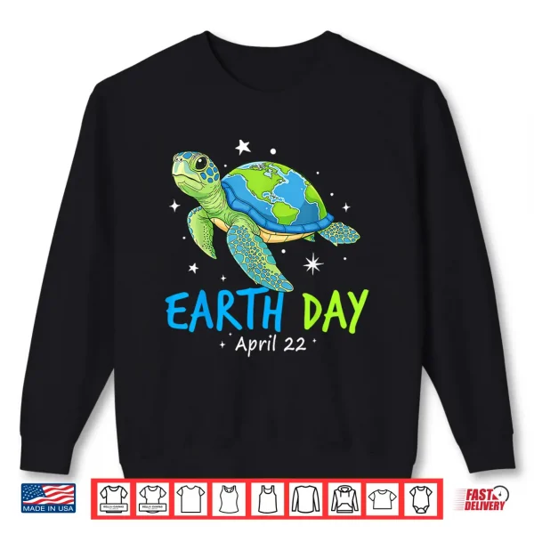 Sweatshirt Sea Turtle Earth Day Save The Earth Shirt