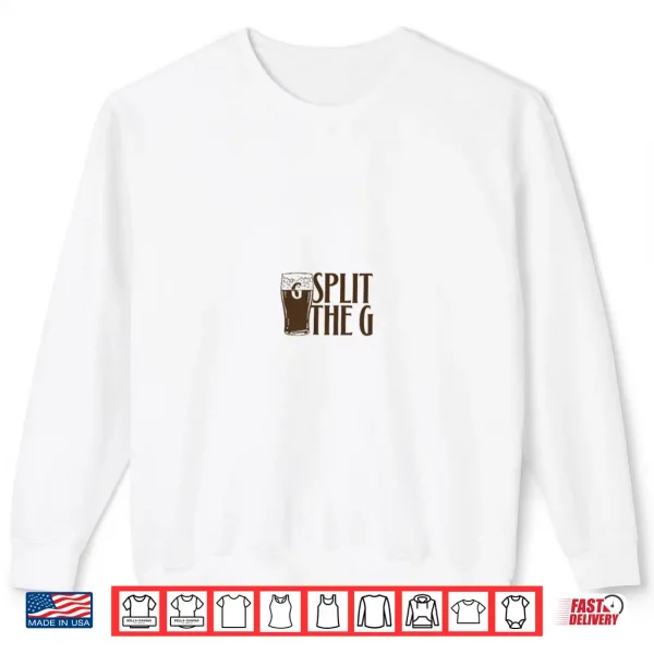 Sweatshirt St. Patricks Day Beer Split The G Bird Shirt