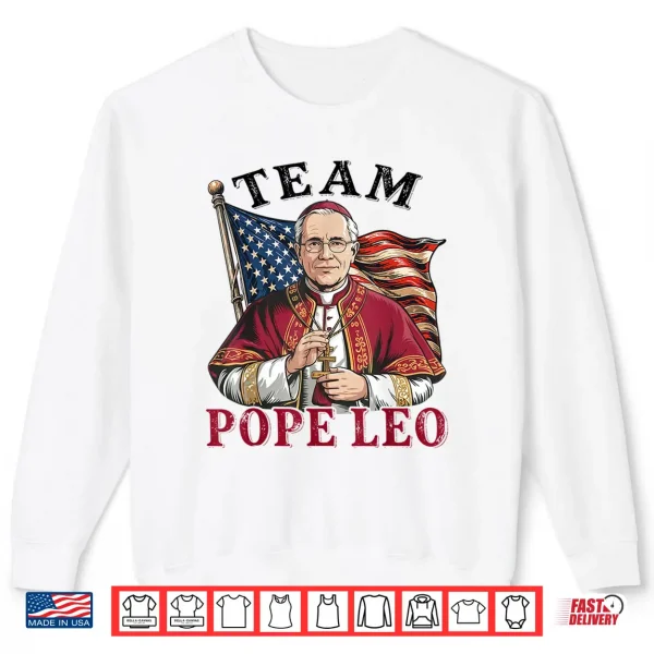 Sweatshirt Team Pope Leo XIV Vintage Shirt