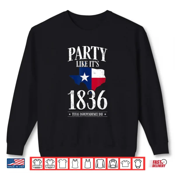 Sweatshirt Texas Pride Texas Independence Day Texas Flag Texas Shirt