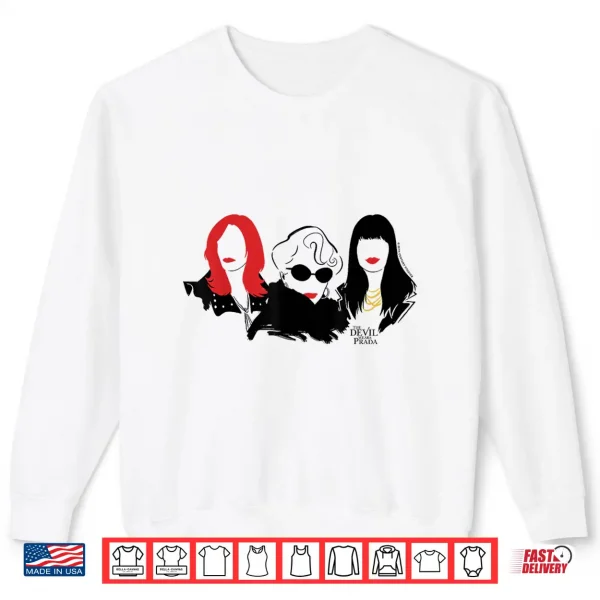 Sweatshirt The Devil Wears Prada Red Lip Trio Shirt