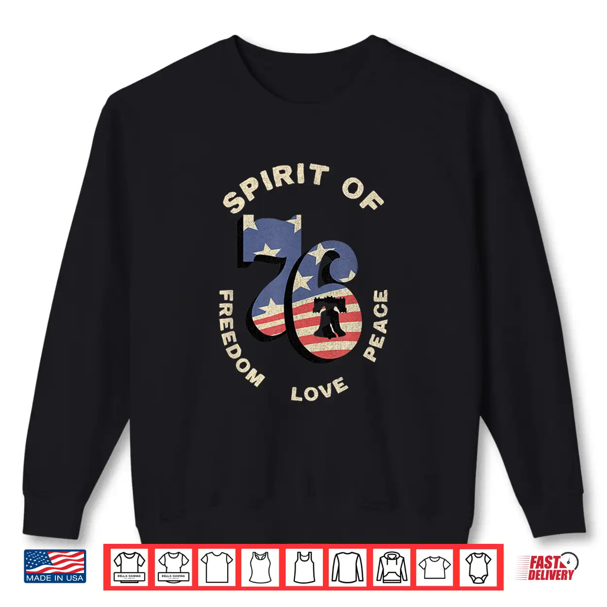 The Spirit Of 76 Patriotic Vintage Retro Shirt The Spirit Of 76 Patriotic Vintage Retro Shirt