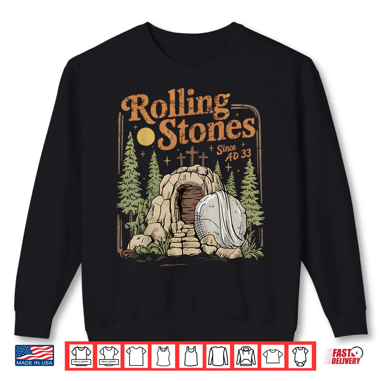 The Stone Was Rolled Away He Alive Easter Shirt The Stone Was Rolled Away He Alive Easter Shirt