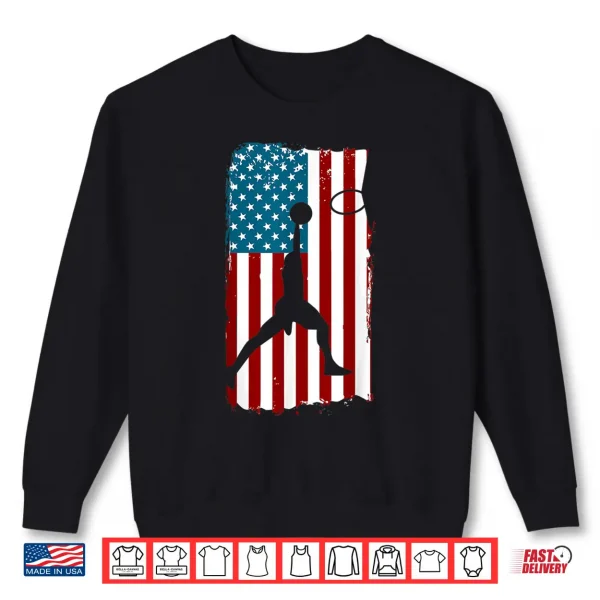 Sweatshirt US American Flag Basketball Patriotic Athlete Print For Boys Shirt