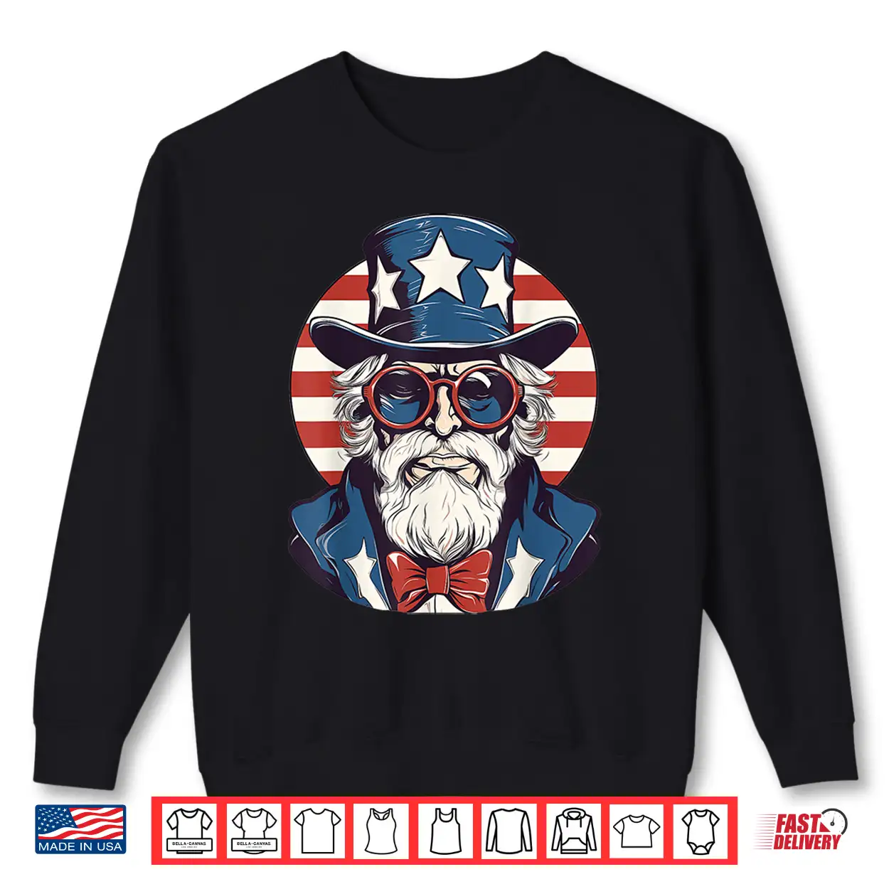 Uncle Sam With Patriotic Usa Flag American Independence Day Shirt Uncle Sam With Patriotic Usa Flag American Independence Day Shirt