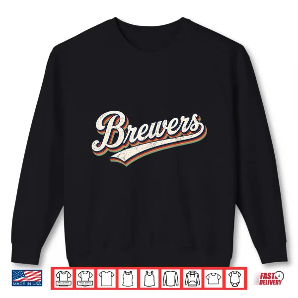 Sweatshirt Vintage Brewers Retro Classic Gifts for Men Women Kids Shirt
