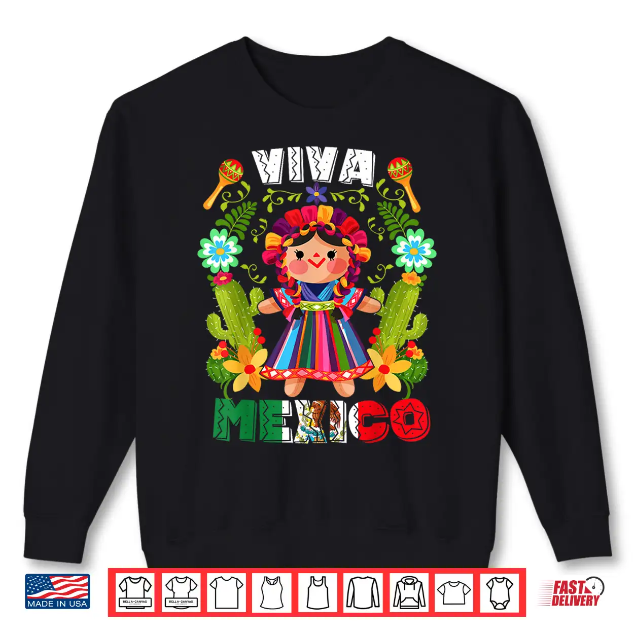 Viva Mexico Mexican Girl Flowers Independence Day Girls Kids Shirt Viva Mexico Mexican Girl Flowers Independence Day Girls Kids Shirt