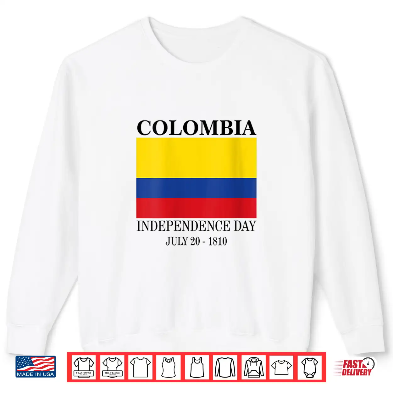 Womens Colombia Independence Day July 20 1810 Shirt Womens Colombia Independence Day July 20 1810 Shirt
