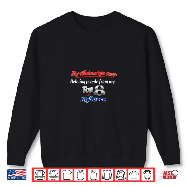 Sweatshirt Y2K Myspace Villain Shirt