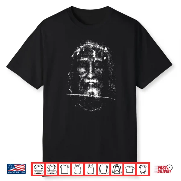 The Holy Face Shroud Of Turin Jesus Christ Face Religious Shirt