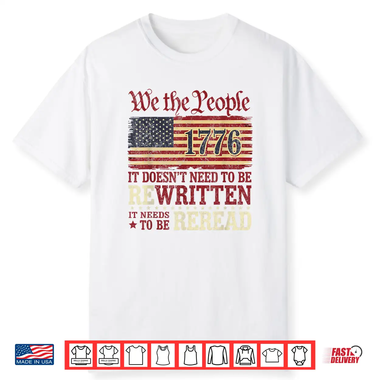 Us Flag Constitution Of The Usa Needs To Be Reread Shirt Us Flag Constitution Of The Usa Needs To Be Reread Shirt