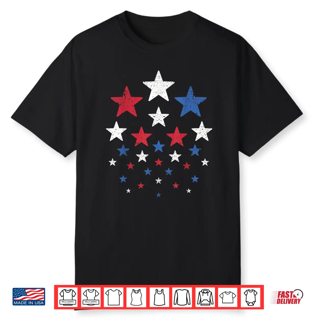 Usa American Flag Patriotic Red White Blue Stars 4Th Of July Shirt Usa American Flag Patriotic Red White Blue Stars 4Th Of July Shirt