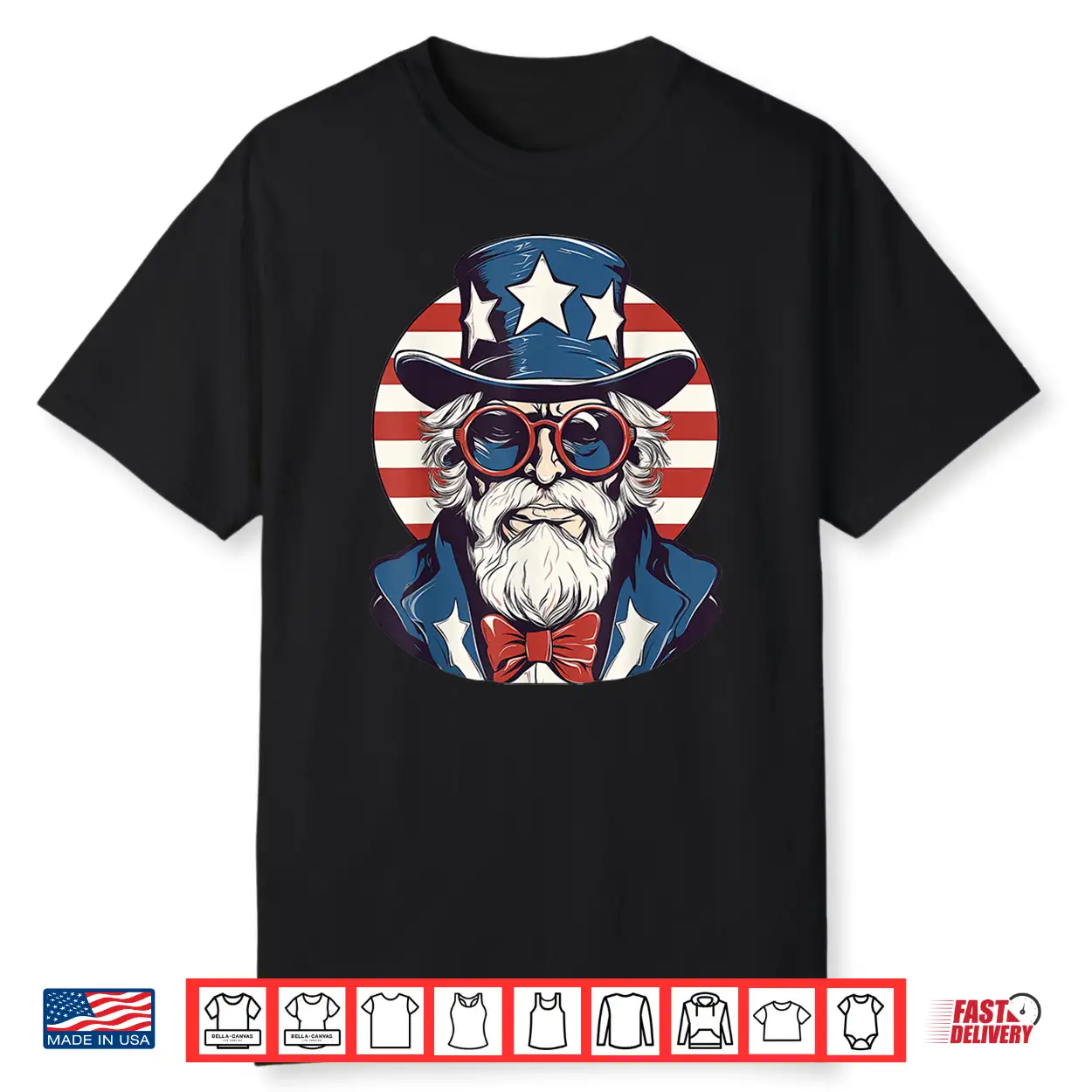 Uncle Sam With Patriotic Usa Flag American Independence Day Shirt Uncle Sam With Patriotic Usa Flag American Independence Day Shirt