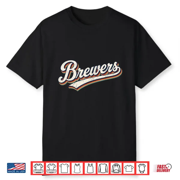 Vintage Brewers Retro Classic Gifts For Men Women Kids Shirt
