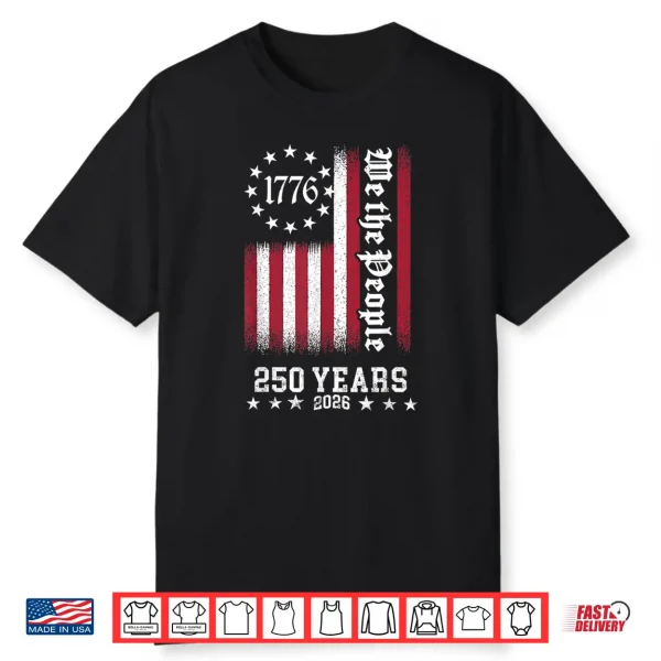 Vintage Usa Flag 250Th Anniversary Independence Day Freedom Shirt