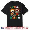 Viva Mexico Mexican Girl Boy Kids Skeleton Independence Day Shirt