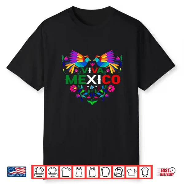 Viva Mexico Otomi Bird Proud Mexican Independence Day Shirt