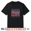 Womens Star Stripes And Equal Rights Patriotic 4Th Of July Groovy Shirt